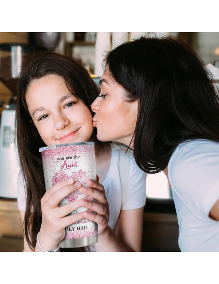 Vaso de Acero Inoxidable 20oz ZANIION para Tía - Regalo Ideal