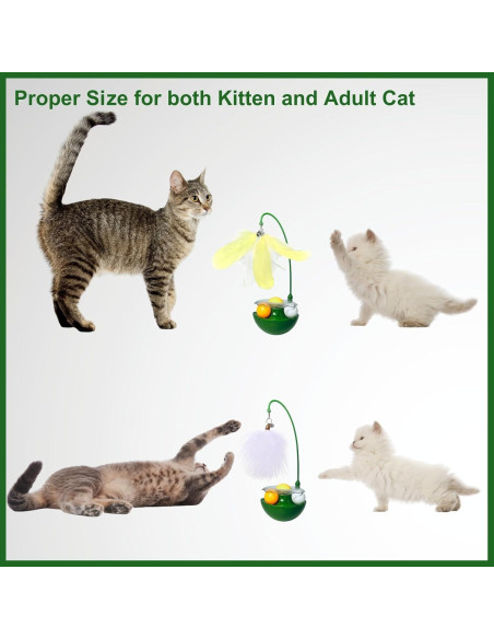 Juguete Interactivo para Gatos YallMiaul con Plumas y Hierba Gatera