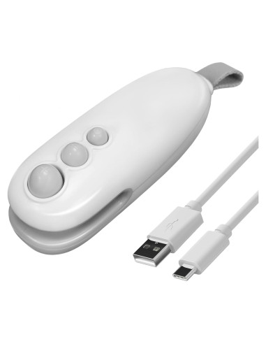 Mini Sello de Bolsas Recargable Tipo-C GXQSNOWEF Blanco