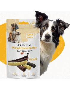 Palitos Masticables para Perros FIFO - Cordero, Pollo y Res, 27 Unidades 2