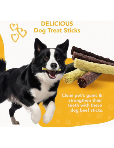 Palitos Masticables para Perros FIFO - Cordero, Pollo y Res, 27 Unidades