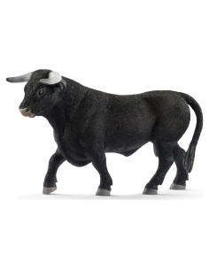 Figura de Juguete Toro Negro Schleich 8.9 cm para Niños 3+