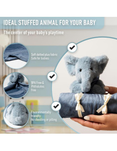 Manta de Seguridad Grande Esenciales Ibiza Elefante Azul 2