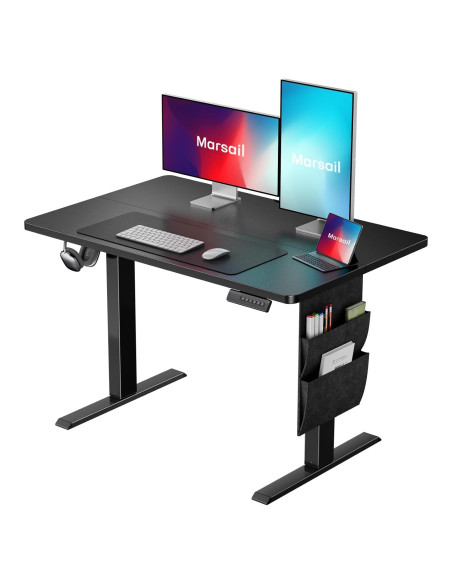 Escritorio de pie eléctrico Marsail TZESD6B-N1 40x24 negro Escritorio de pie eléctrico Marsail TZESD6B-N1 40x24 negro