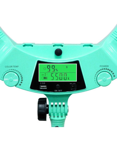 Lámpara de Anillo LED QS-480SII 45.72 cm 96W Bi-color 2800-9900K