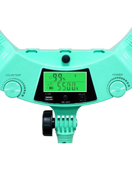 Lámpara de Anillo LED QS-480SII 45.72 cm 96W Bi-color 2800-9900K