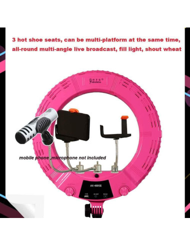 Lámpara de Anillo LED QS-480SII 45.72 cm 96W Bi-color 2800-9900K