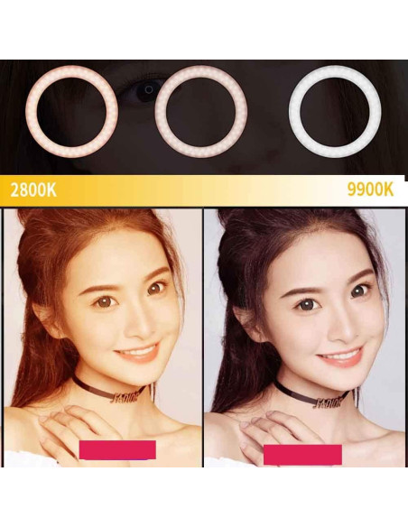 Lámpara de Anillo LED QS-480SII 45.72 cm 96W Bi-color 2800-9900K