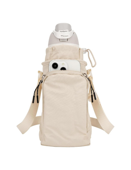 Portabotellas de Agua Linkidea CPS-137-00 con Correa Beige