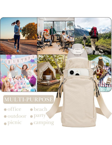 Portabotellas de Agua Linkidea CPS-137-00 con Correa Beige