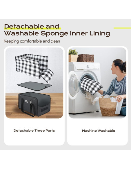 Asiento de Coche para Perros CHZUOBER Negro 5kg Desmontable Asiento de Coche para Perros CHZUOBER Negro 5kg Desmontable