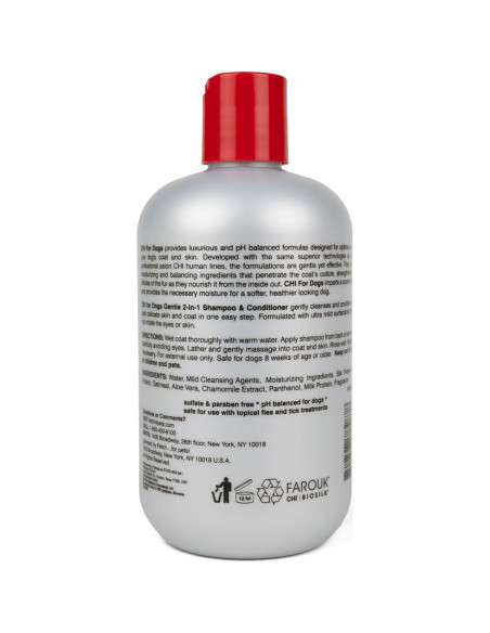 Champú y Acondicionador 2-en-1 CHI para Perros 473 ml