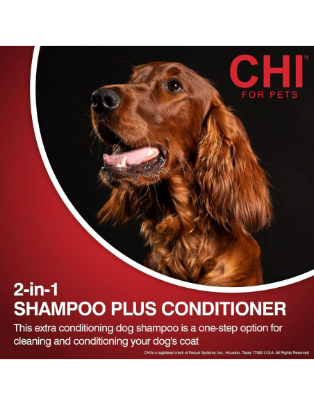Champú y Acondicionador 2-en-1 CHI para Perros 473 ml