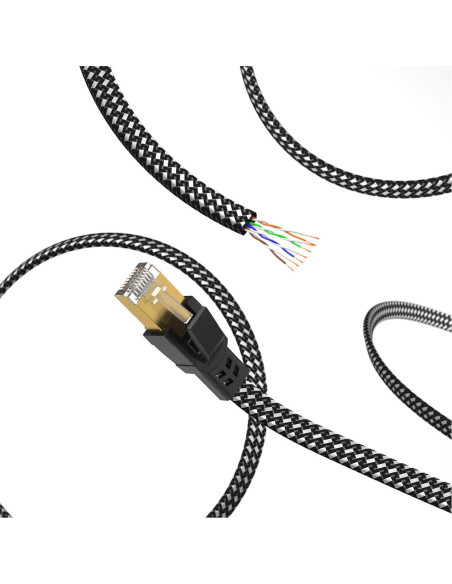 Cable Ethernet Cat 8 30 cm Orbram 10-Pack Alta Velocidad