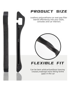 Relleno para Huecos en Asientos de Coche Enfeiya 2 Piezas 2