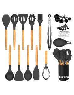 Juego de Utensilios de Cocina de Silicona JOFULBOND 33 pzas