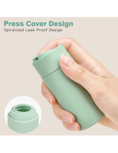 Botellas de Viaje Suteng 5 Piezas 100ml a Prueba de Fugas 2