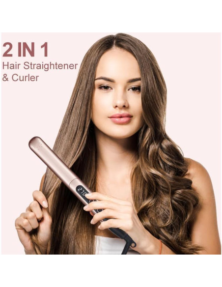 Plancha de Pelo Profesional Jaeton 2 en 1 Cerámica 230C Plancha de Pelo Profesional Jaeton 2 en 1 Cerámica 230C