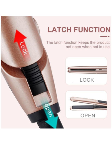 Plancha de Pelo Profesional Jaeton 2 en 1 Cerámica 230C