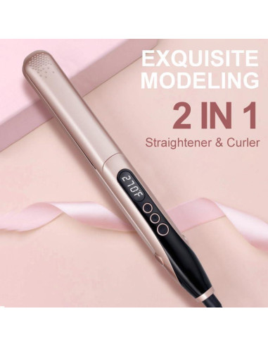 Plancha de Pelo Profesional Jaeton 2 en 1 Cerámica 230C