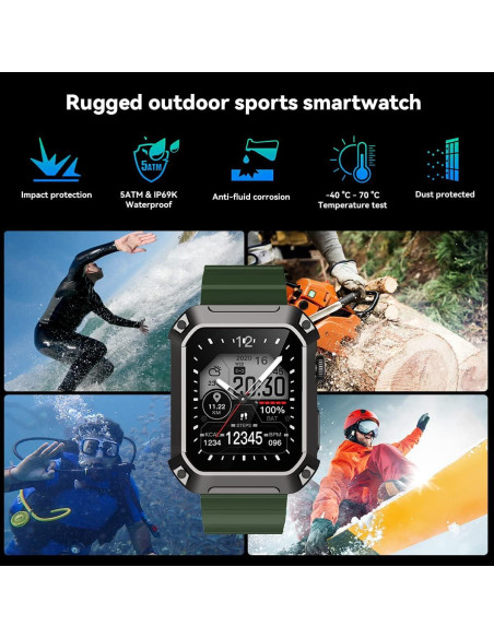 Reloj Inteligente Militar Rogbid Tank S2 1.83" GPS 5ATM