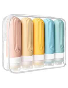 Botellas de Viaje CHEODIN 5 Piezas 88.7ml Aprobadas por TSA