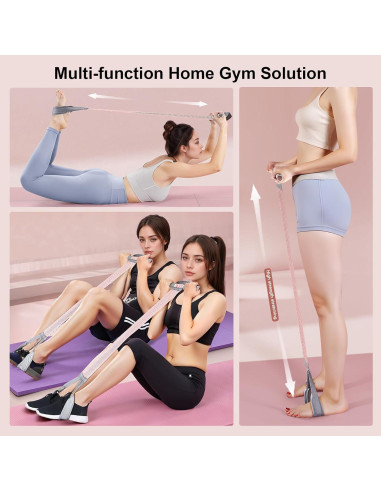 Banda de Resistencia FLLPO con Pedal y Mango Antideslizante 150 lbs