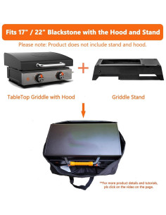 Bolsa de Transporte BQMAX para Plancha Blackstone 17/22 con Soporte 2