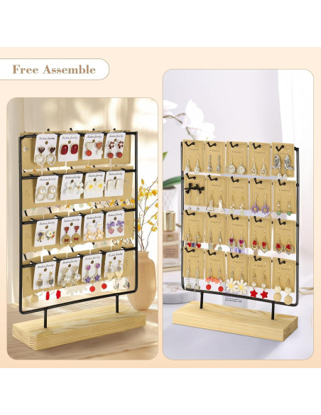 Soporte para Pendientes RNTBWD Negro 4 Niveles 20 Ganchos