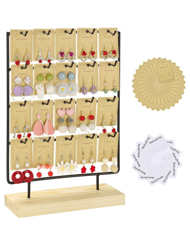 Soporte para Pendientes RNTBWD Negro 4 Niveles 20 Ganchos