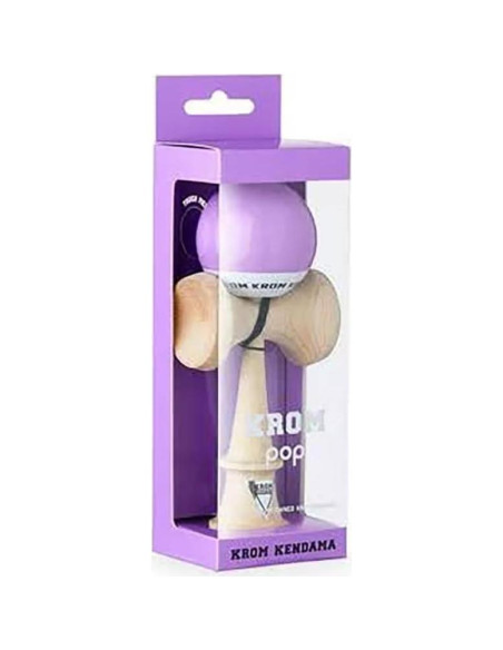 Kendama KROM POP LOL Lavanda - Juguete de Madera Premium