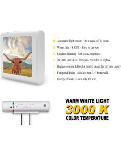 Luz Nocturna LED Regulable Art Plates con Sensor Automático 2