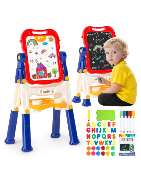 Caballete de Arte Magnético Weudear Azul Doble Cara 42.93cm