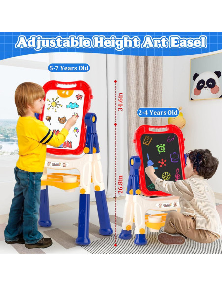 Caballete de Arte Magnético Weudear Azul Doble Cara 42.93cm