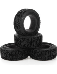 Neumáticos de Caucho 1/10 LAFEINA 68mm para Coche RC Rally 2