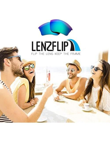 Lentes de Reemplazo Polarizados LenzFlip para Oakley Flak Jacket