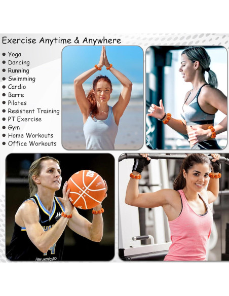 Pesas para Muñeca y Tobillo GQIRIL Naranja 0.16 kg - Juego de 2 Pesas para Muñeca y Tobillo GQIRIL Naranja 0.16 kg - Juego de 2