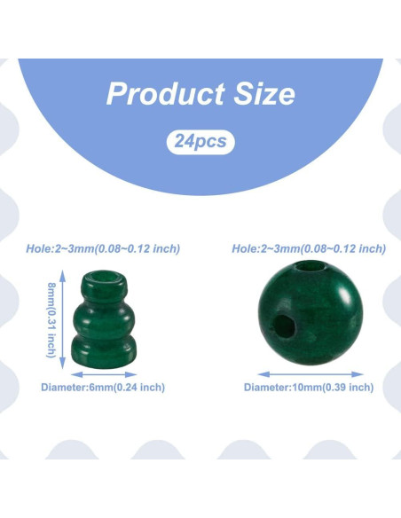 12 Juegos de Perlas Guru de Piedra Natural EEE ELECRELIVE 10mm