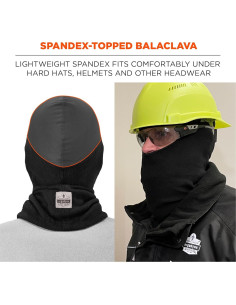 Balaclava Ergodyne N-Ferno 6822 Spandex Negro Talla Única 2