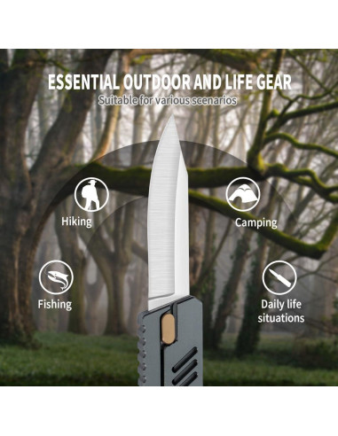 Cuchillo de bolsillo XXOK AX-018 táctico 17.6 cm aluminio gris