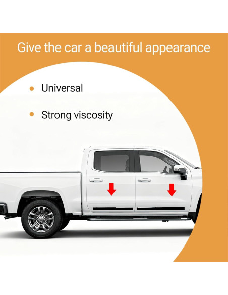 Moldura Lateral Automotriz PACIXU Negra Brillante 2.54cm x 6.1m