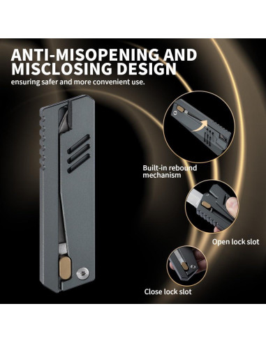 Cuchillo de bolsillo XXOK AX-018 táctico 17.6 cm aluminio gris