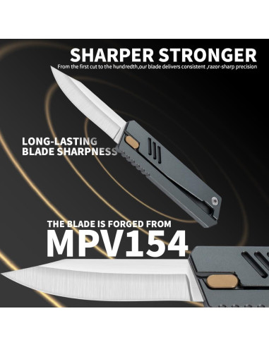 Cuchillo de bolsillo XXOK AX-018 táctico 17.6 cm aluminio gris