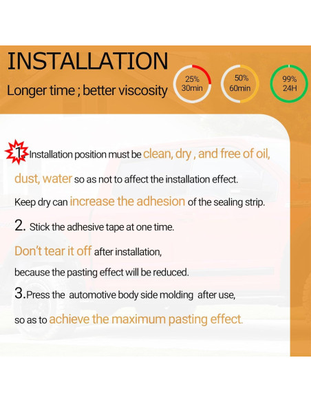 Moldura Lateral Automotriz PACIXU Negra Brillante 2.54cm x 6.1m