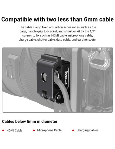 Abrazadera de Cable de Resorte PequeñoRig MD2418 - 2 Pcs