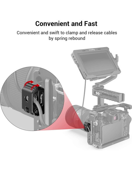 Abrazadera de Cable de Resorte PequeñoRig MD2418 - 2 Pcs
