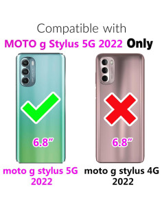 Funda Asuwish para Motorola Moto G Stylus 5G 2022 Azul 2