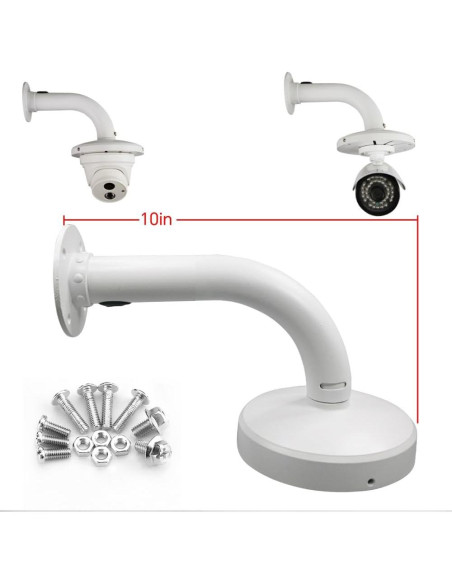 Soporte de Cámara Domo Aluminio CompCCTV 25.4 cm Interior/Exterior