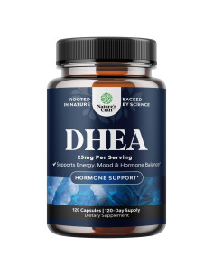 Suplemento DHEA 25mg Natures Craft - Equilibrio Hormonal 120 Cápsulas