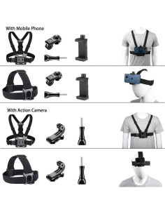 Kit de Arnés de Montaje en el Pecho TANSUO para Cámara y Smartphone 2